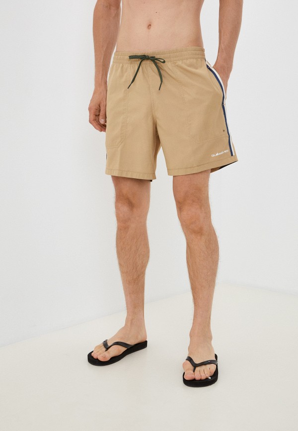 мужские спортивные шорты quiksilver, коричневые