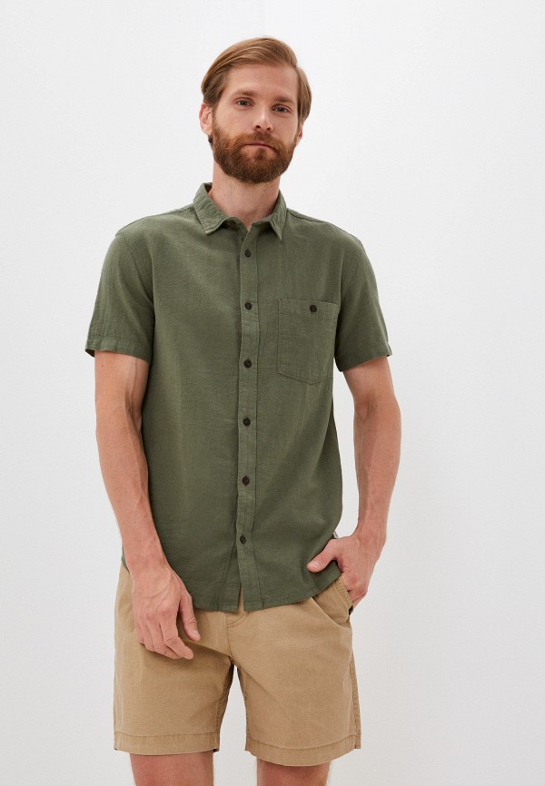 мужская рубашка quiksilver, зеленая