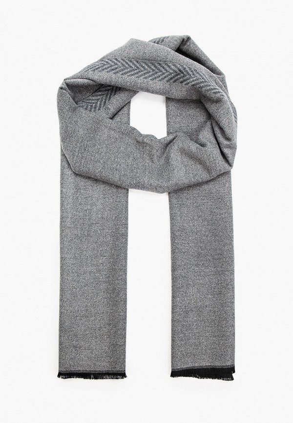 мужской шарф fabretti, серый