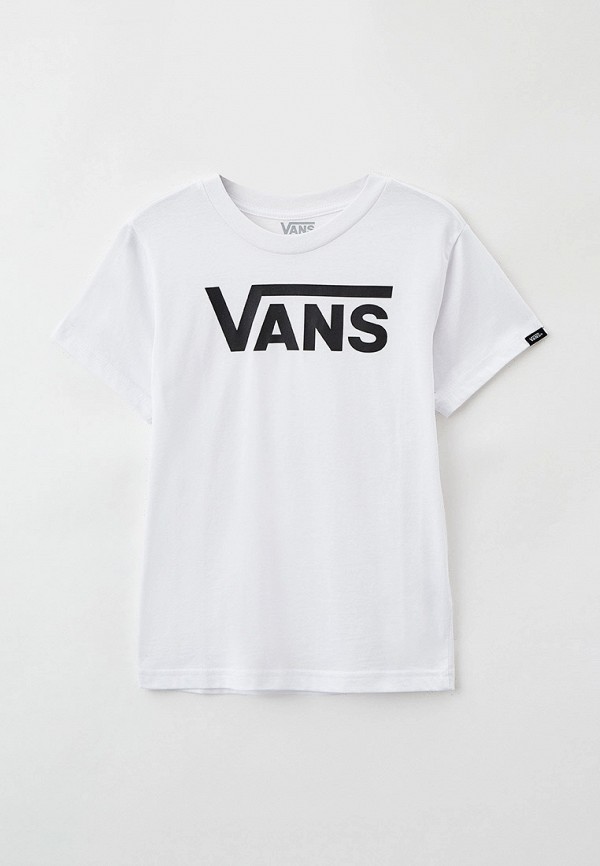 футболка vans для мальчика, белая
