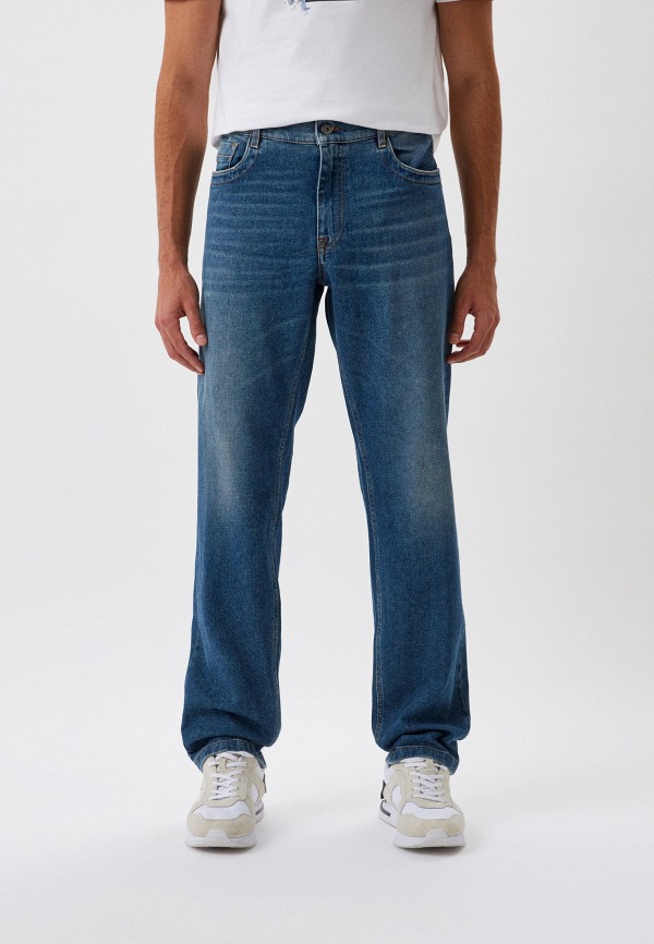 мужские прямые джинсы bikkembergs, синие