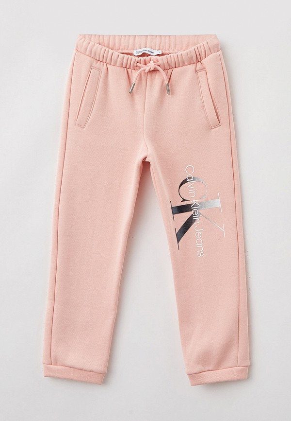 спортивные брюки calvin klein для девочки, розовые