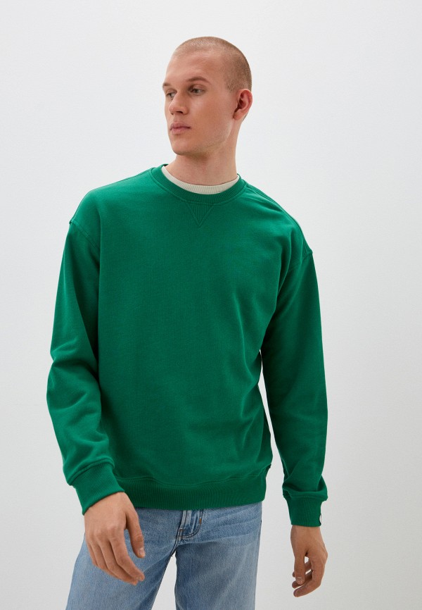 мужской свитшот united colors of benetton, зеленый