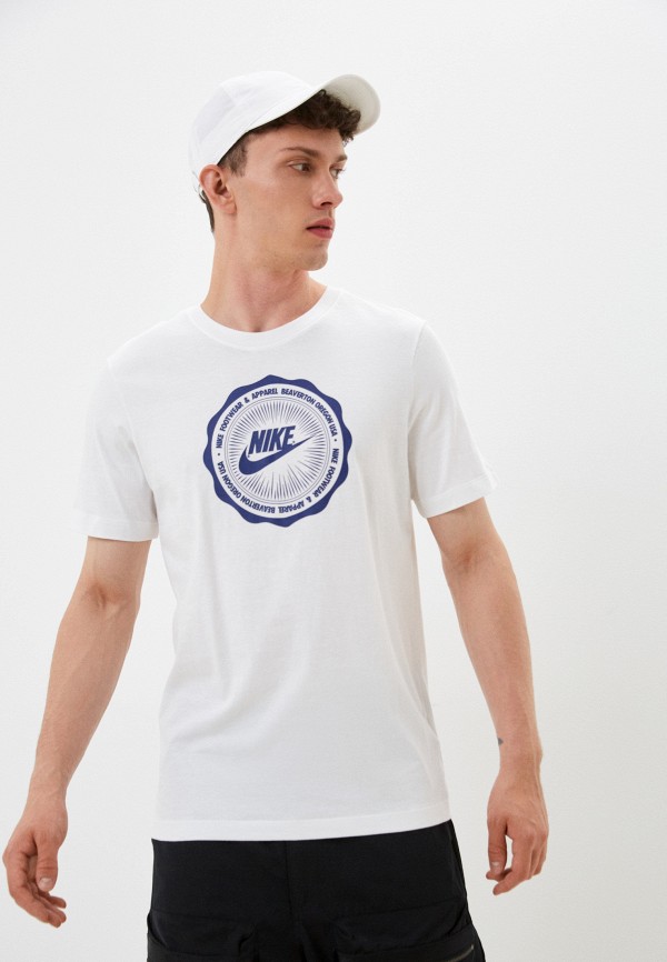 мужская спортивные футболка nike, белая