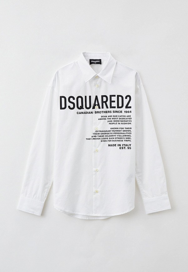рубашка dsquared2 для мальчика, белая