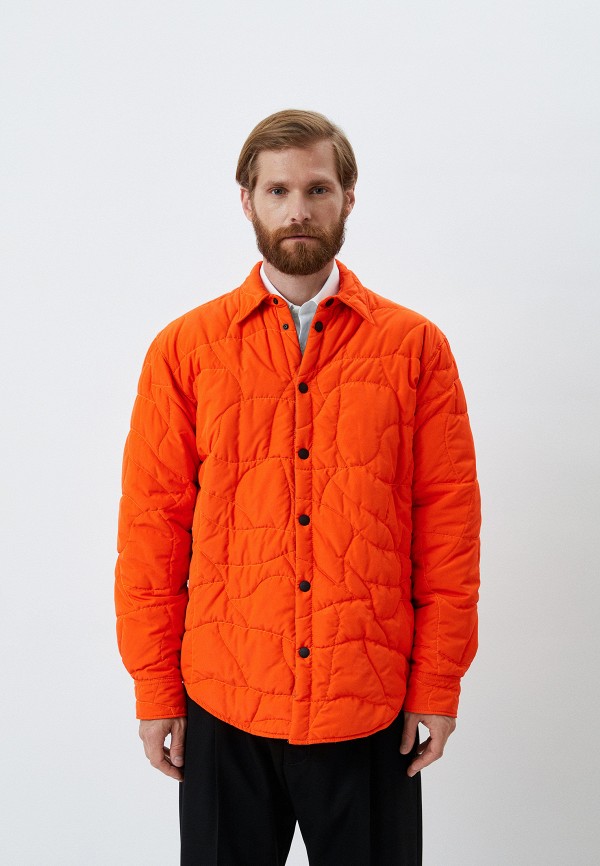 мужская куртка msgm, оранжевая