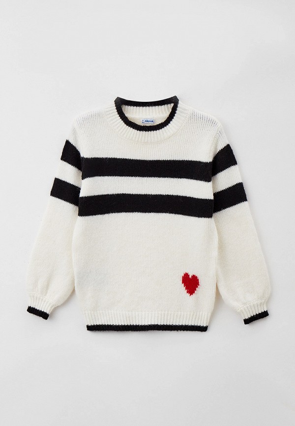 свитер mayoral для девочки, белый