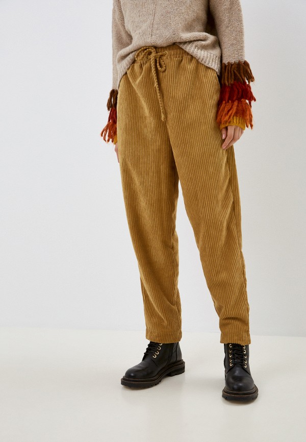 женские повседневные брюки koton, коричневые