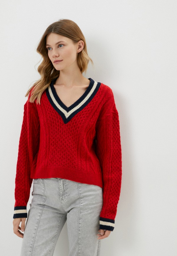 женский пуловер koton, красный