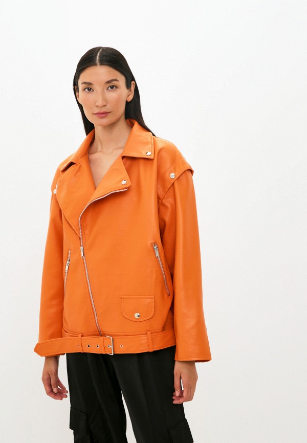 женская куртка bad queen, оранжевая
