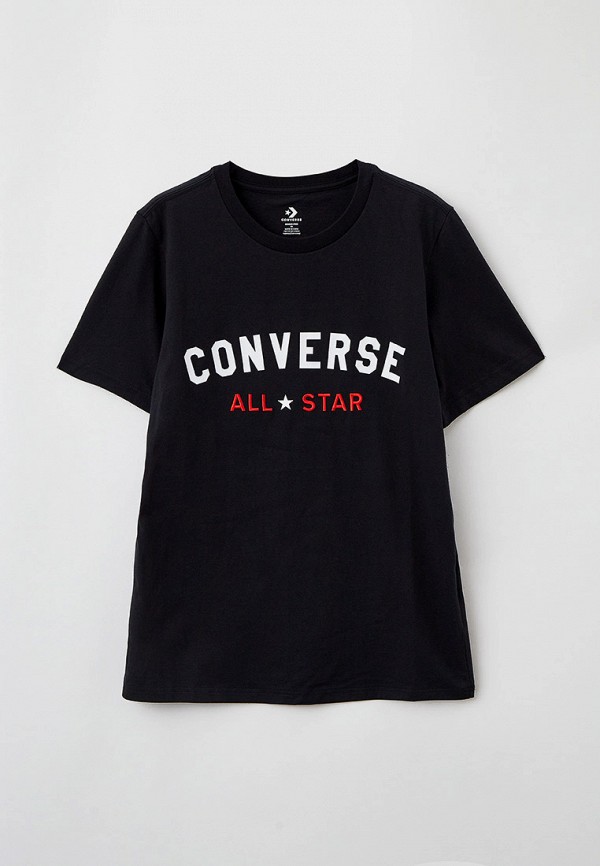 женская футболка converse, черная