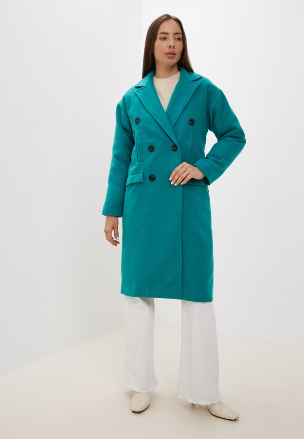 женское пальто fragarika, бирюзовое