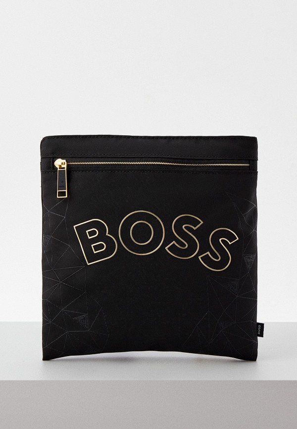 мужская сумка boss, черная