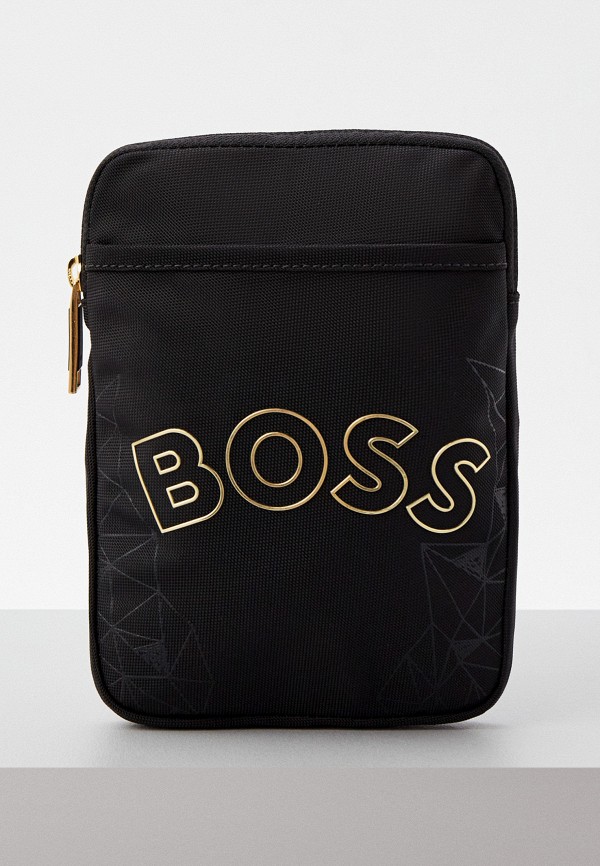 мужская сумка boss, черная
