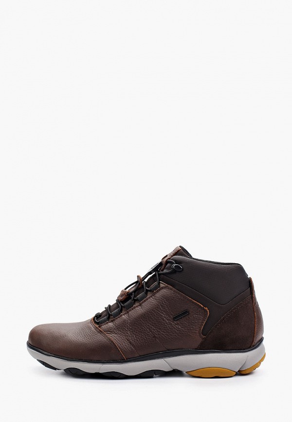 мужские ботинки geox, коричневые