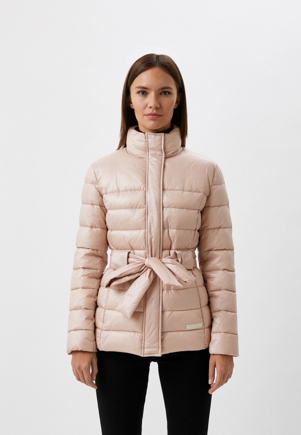 женская куртка trussardi, розовая