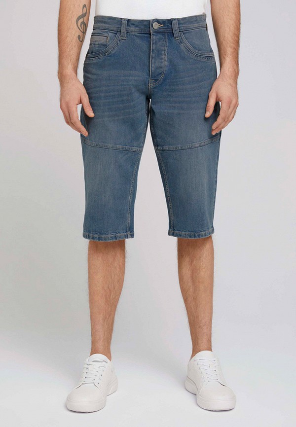 мужские джинсовые шорты tom tailor, синие