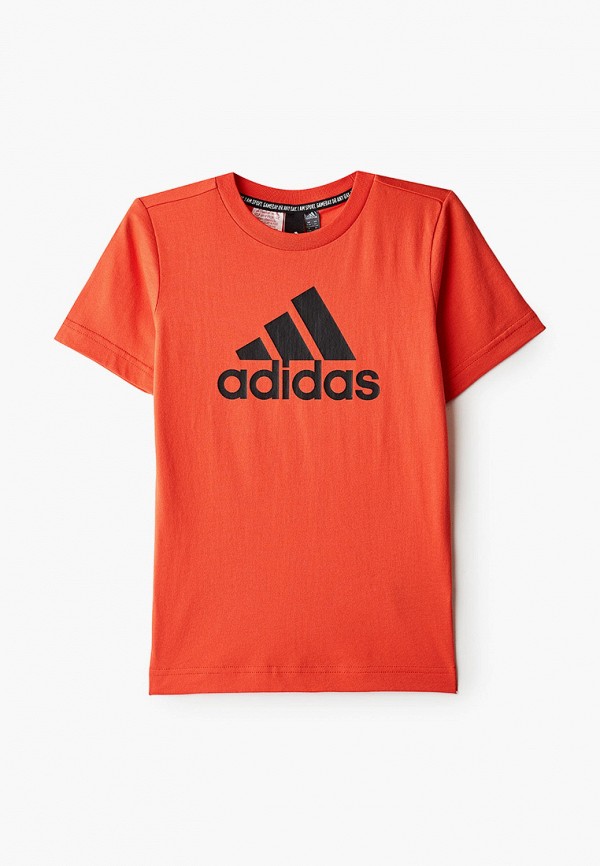 футболка adidas для мальчика, красная