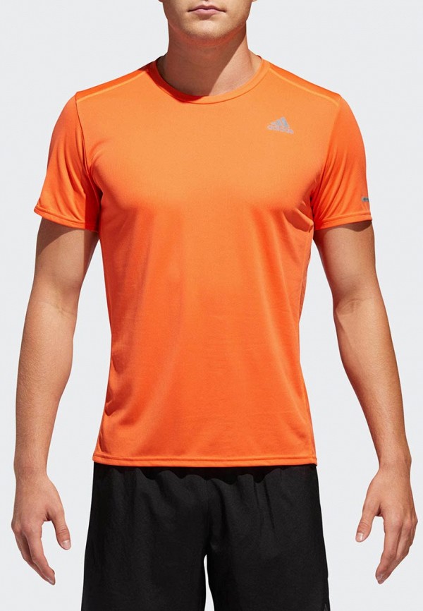 мужская спортивные футболка adidas, оранжевая