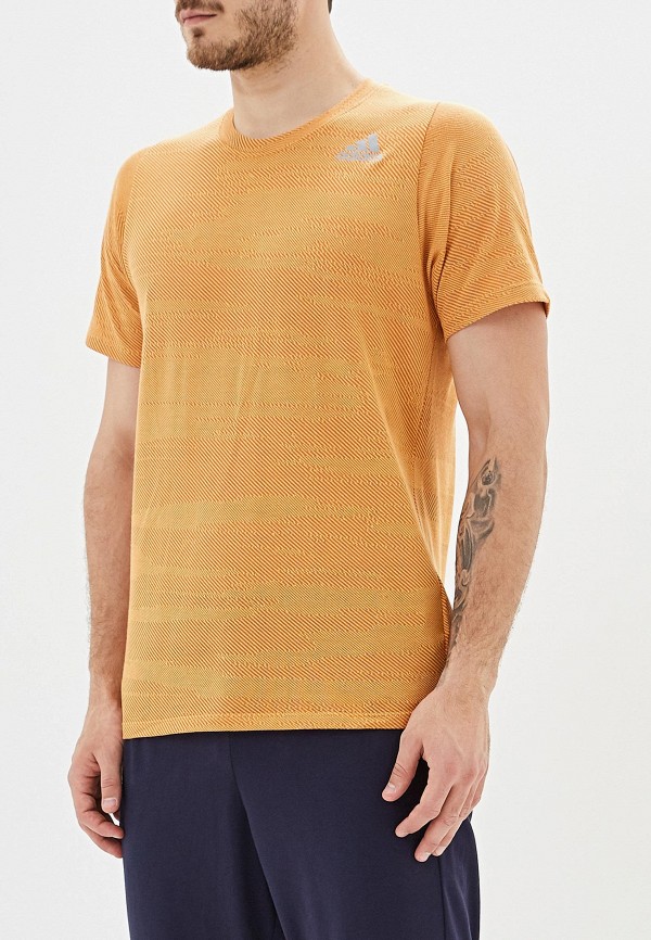 мужская спортивные футболка adidas, оранжевая