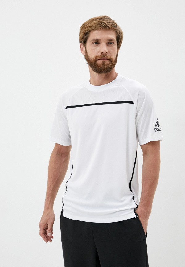 мужская спортивные футболка adidas, белая