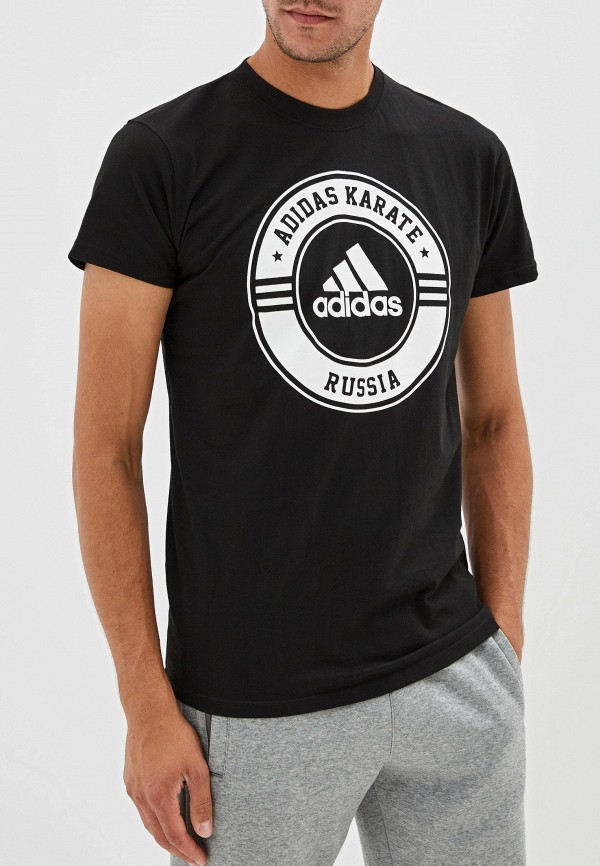 мужская спортивные футболка adidas, черная