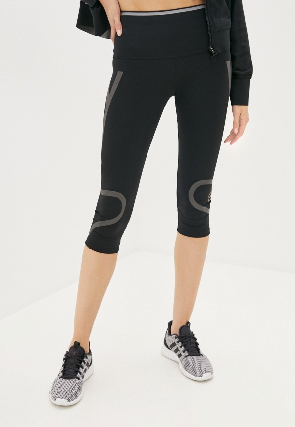 женские капри adidas by stella mccartney, черные