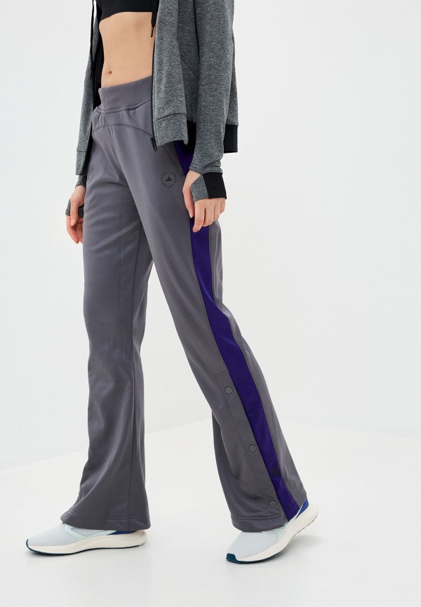 женские спортивные брюки adidas by stella mccartney, серые
