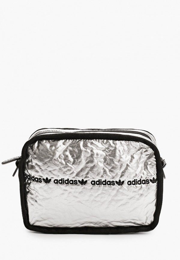 женская сумка adidas, серебряная