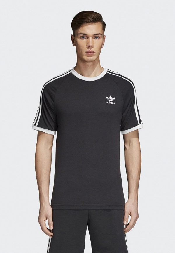 мужская спортивные футболка adidas, черная