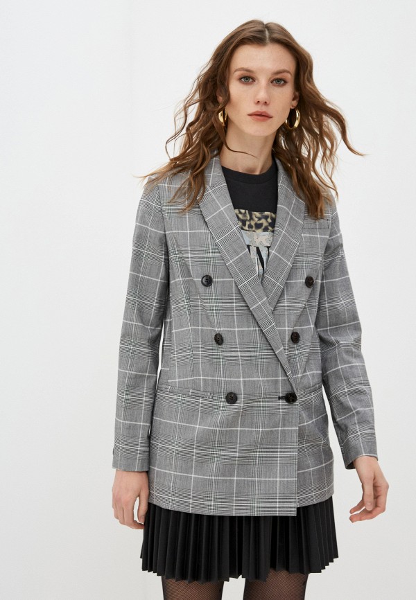 женский пиджак allsaints, серый