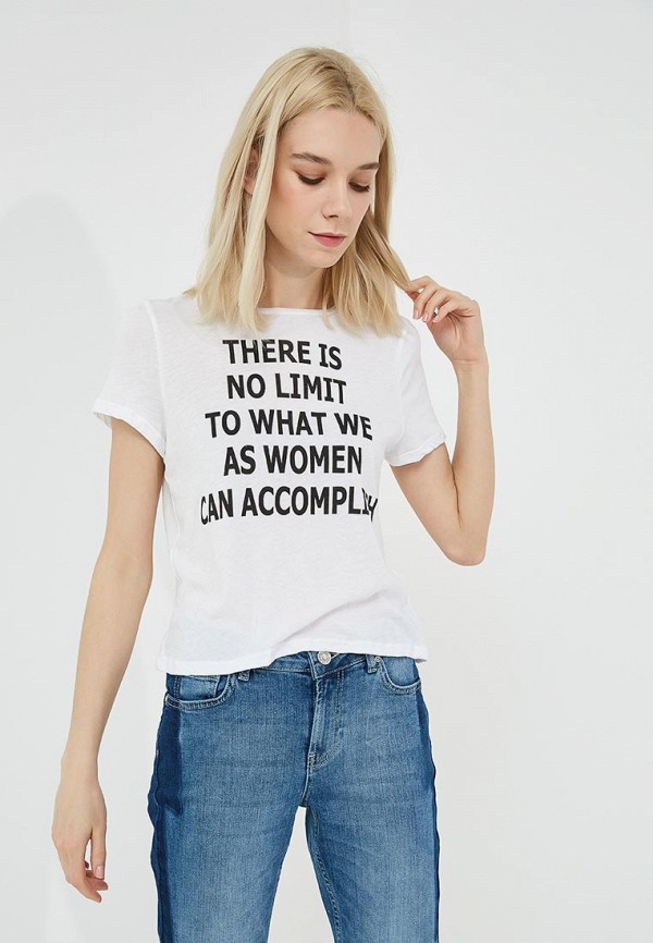 женская футболка alice + olivia, белая