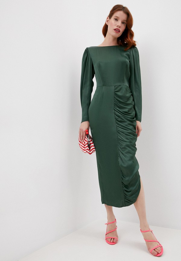 женское вечерние платье alexachung, зеленое
