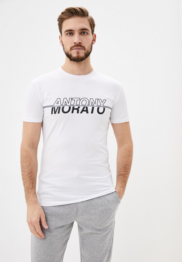 мужская футболка с коротким рукавом antony morato, белая