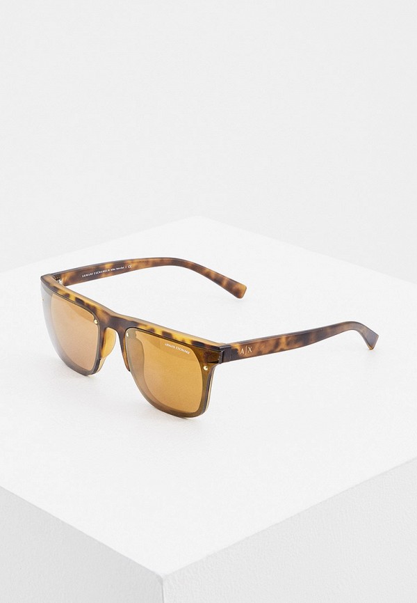 мужские солнцезащитные очки armani exchange, коричневые