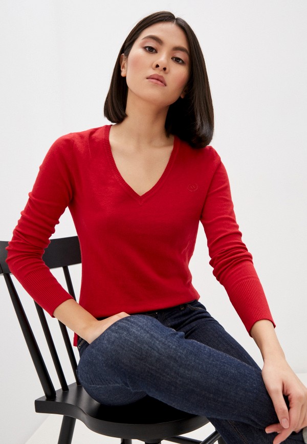 женский пуловер armani exchange, красный