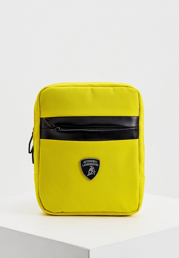 мужская сумка automobili lamborghini, желтая