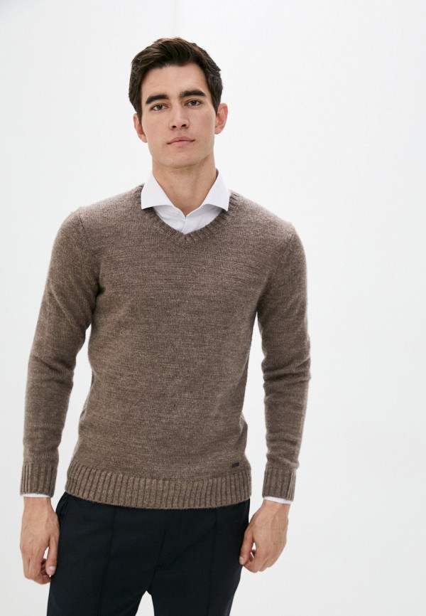 мужской пуловер baon, коричневый