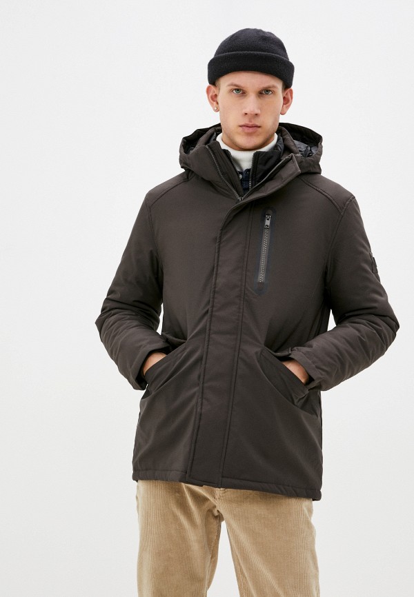 мужская куртка baon, коричневая