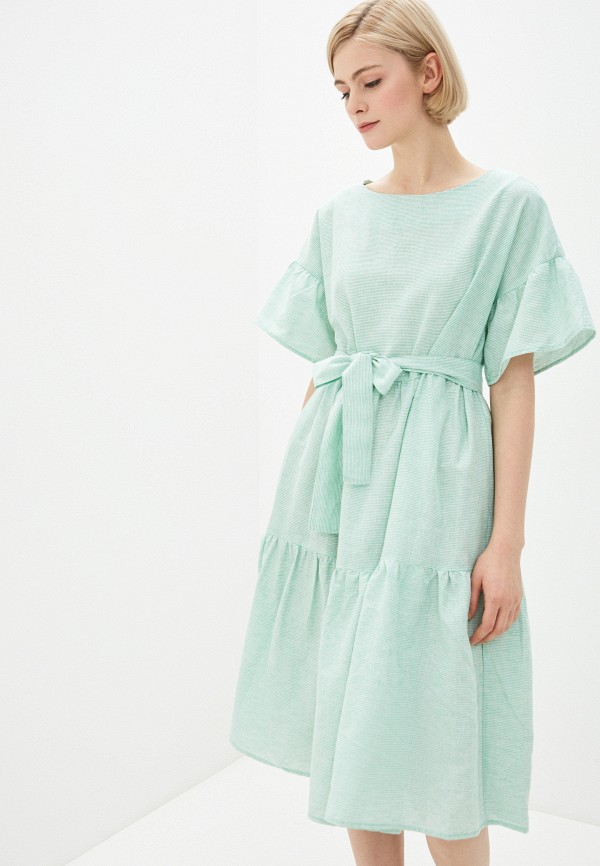 женское повседневные платье baon, зеленое