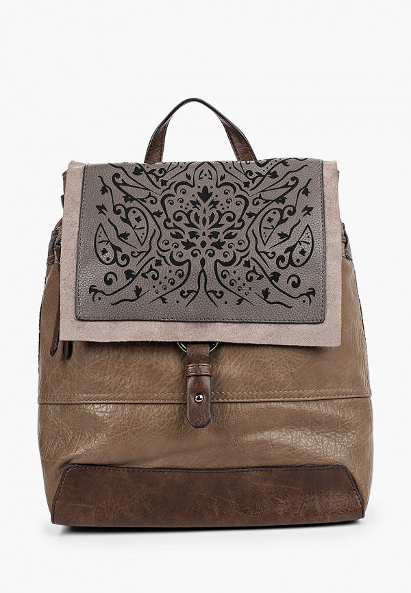 женский рюкзак baggini, коричневый