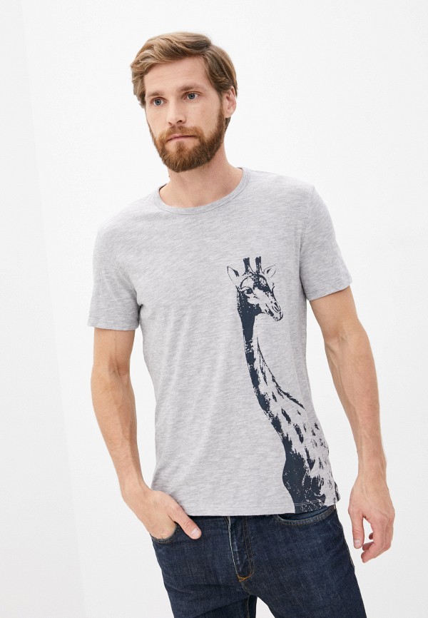 мужская футболка с коротким рукавом banana republic, серая