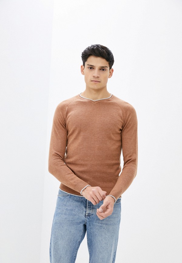 мужской пуловер baker’s, коричневый