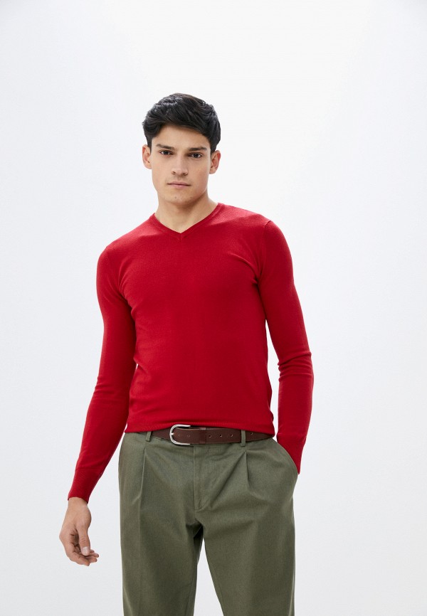 мужской пуловер baker’s, красный