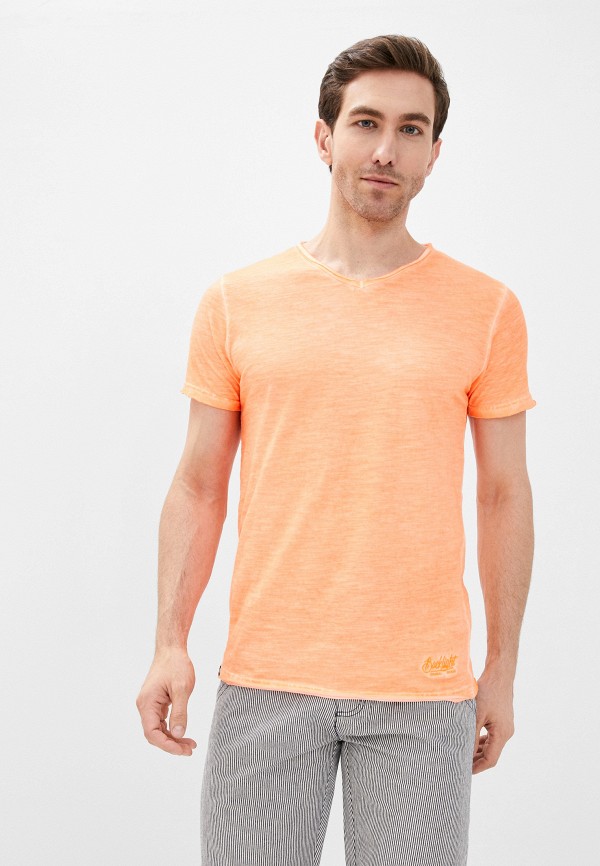 мужская футболка с коротким рукавом backlight, оранжевая