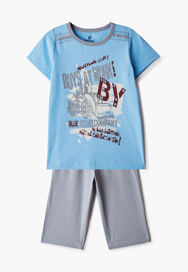 пижама baykar для мальчика, голубая