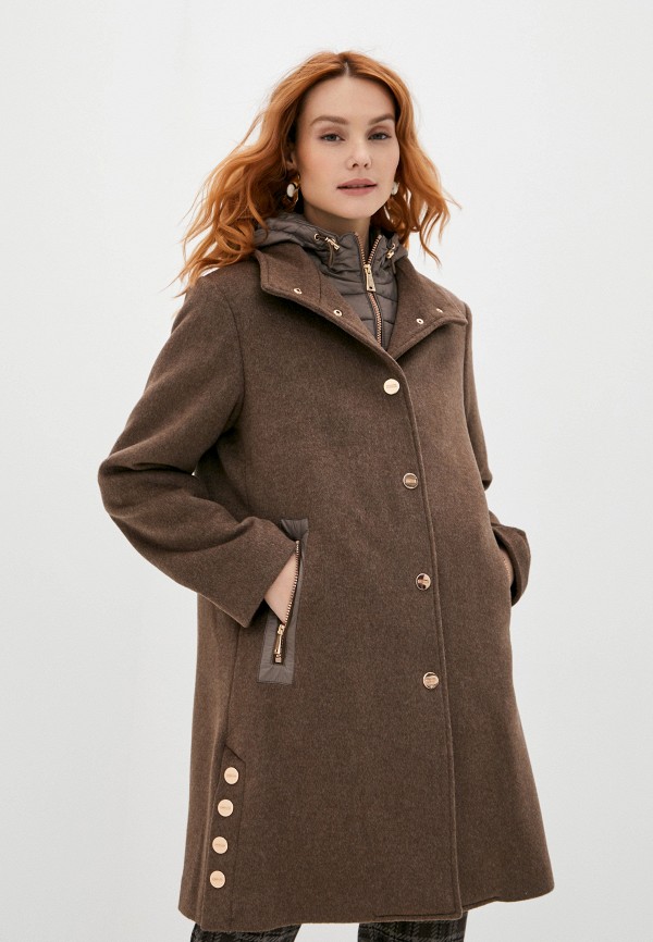 женское пальто betty barclay, коричневое