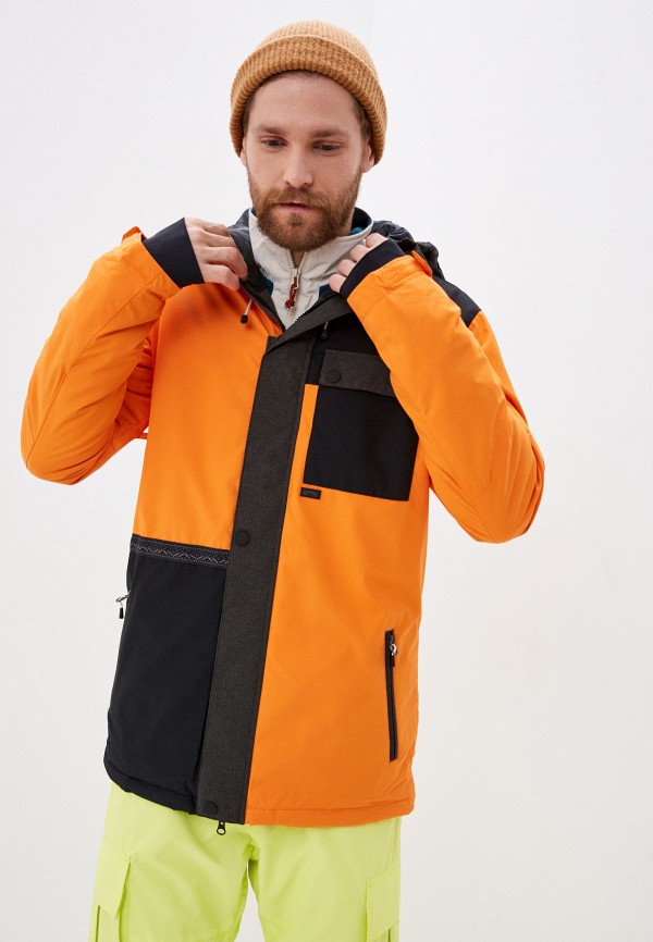 мужская куртка billabong, оранжевая
