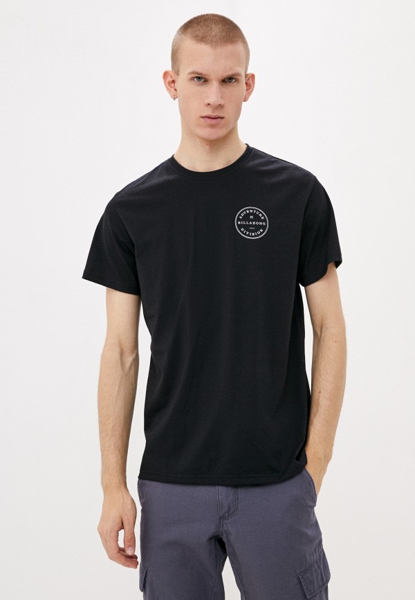 мужская футболка с коротким рукавом billabong, черная