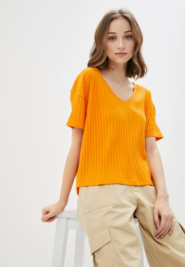 женская футболка blendshe, оранжевая